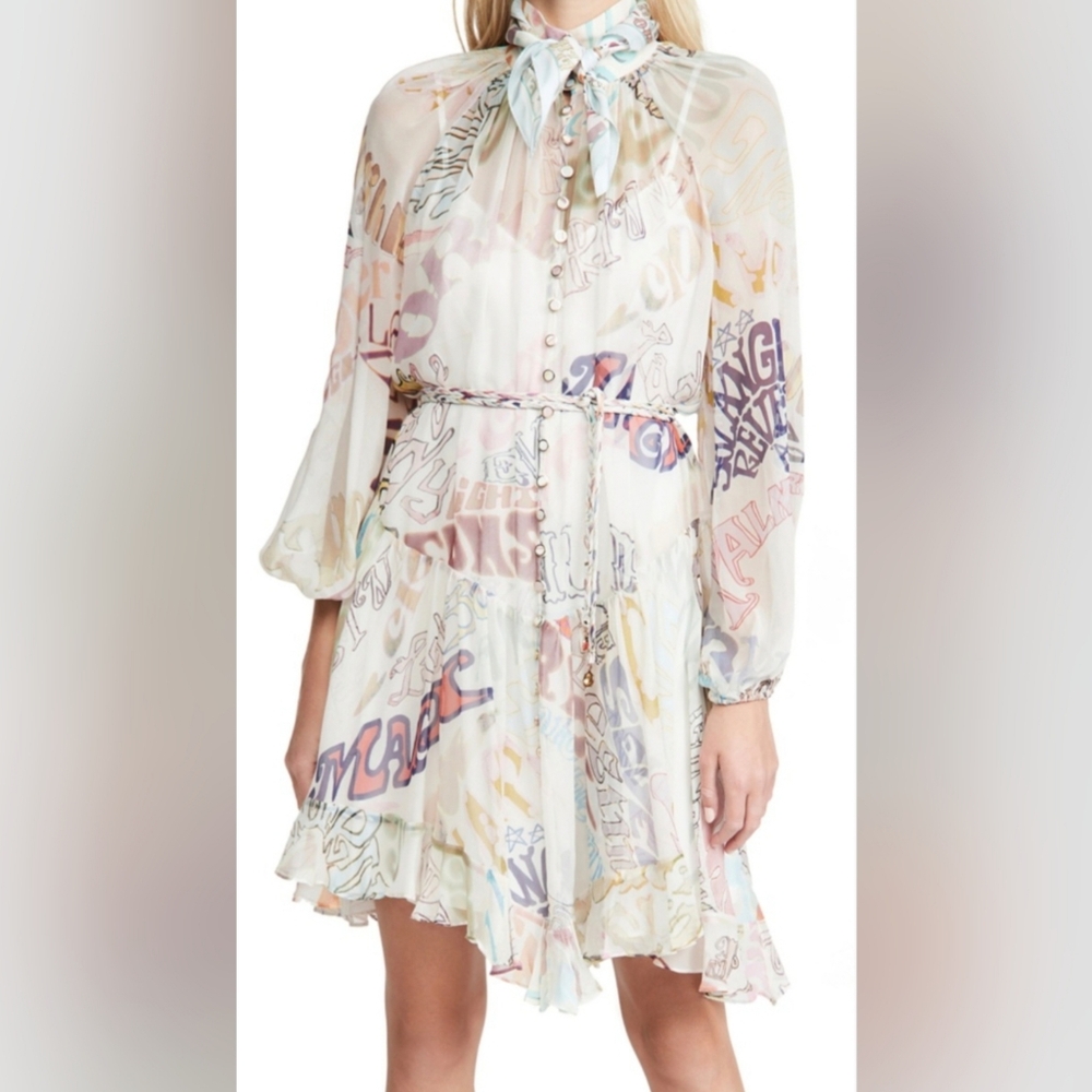 Zimmerman Ladybeetle Angled Midi Dress